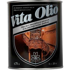 Масло с твердым воском интерьерное Vita Olio Прозрачный 0,75 л