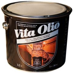 Масло с твердым воском интерьерное Vita Olio Прозрачный 2,5 л
