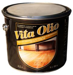 Масло с твердым воском для пола и мебели Vita Olio Прозрачный 2,5 л