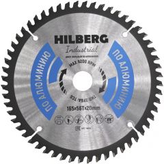 Диск пильный Hilberg Industrial Алюминий 165х20 мм, 56Т (HA165)