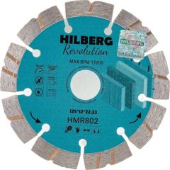Диск алмазный отрезной Hilberg Revolution HMR802 125х12х22,23 мм