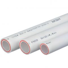Труба Vieir полипропиленовая стекловолокно 20 х 2,8 мм PN 20, м.п. (в штанге 4 м) (VREB20-4)