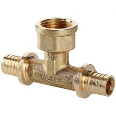 Тройник надвижной Valtec VTm.432.BG.250525 с переходом на вн.р. 25(3,5) х 3/4 х 25(3,5)
