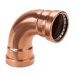 Угол Viega (Виега) Profipress XL 90 с SC-Contur 64,0 мм, медь, модель 2416XL 577681