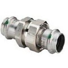 Разьемное соединение Viega Sanpress inox с SC-Contur 28 мм, с плоским уплотнением, нержавеющая сталь, модель 2360 437411
