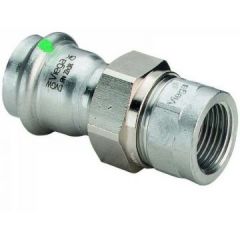 Разьемное соединение Viega Sanpress inox с SC-Contur с переходом на ВР, 15 x 1/2