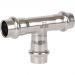 Тройник равнопроходной Rommer (Роммер) ВПр, 28, из нержавеющей стали прессовой (RSS-0013-000028)