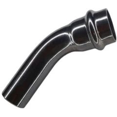 Однораструбный пресс-угольник Tim (Тим) 45° из нержавеющей стали 42х42 мм (ZTI.558.004242)