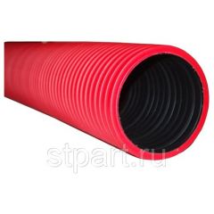 Труба канализационная гофрированная двустенная защитная Nashorn (Насхорн) 110 мм х 50 м красная
