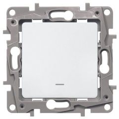 Выключатель с подсветкой Legrand (Легранд) 1066875 Etika (Этика) 1 клавиша квадратный скрытой установки белый