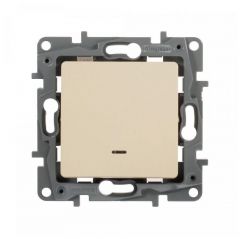 Выключатель с подсветкой Legrand (Легранд) 1066876 Etika (Этика) 1 клавиша квадратный скрытой установки слоновый кость