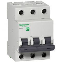 Автоматический выключатель Schneider Electric EASY 9 3П 50А С 4,5кА 400В 3 полюса 1 фаза (EZ9F34350)