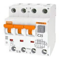 Диф. автомат TDM Electric (ТДМ Электрикс) SQ0202-0019 4 полюса 3 фазы