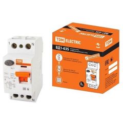 УЗО TDM Electric (ТДМ Электрикс) SQ0203-0061 2 полюса 1 фаза