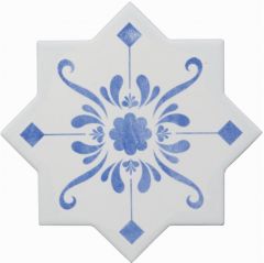 Напольная плитка Cevica Becolors Star Dec. Stencil Electric Blue 13,25x13,25 см