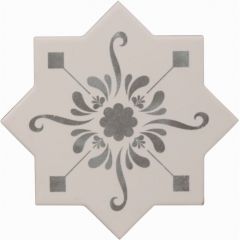Напольная плитка Cevica Becolors Star Dec. Stencil Grey 13,25x13,25 см