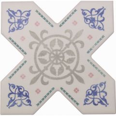 Напольная плитка Cevica Becolors Cross Dec. Arabesque 13,25x13,25 см