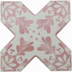 Напольная плитка Cevica Becolors Cross Dec. Stencil Coral 13,25x13,25 см