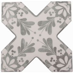 Напольная плитка Cevica Becolors Cross Dec. Stencil Grey 13,25x13,25 см