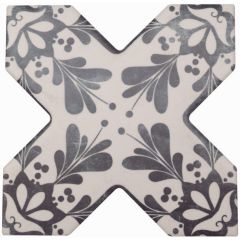 Напольная плитка Cevica Becolors Cross Dec. Stencil Navy 13,25x13,25 см