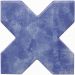 Напольная плитка Cevica Becolors Cross Electric Blue 13,25x13,25 см