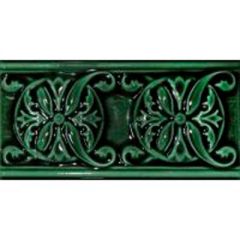 Бордюр Cevica Classic 10 Esmeralda (Craquele) 7,5x15 см