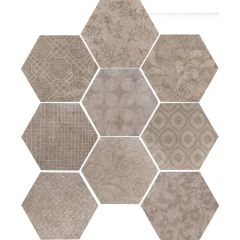 Керамогранит Cir Riabita Il - Cotto Esagona Fabric Natural 24x27,7 см (56 B)