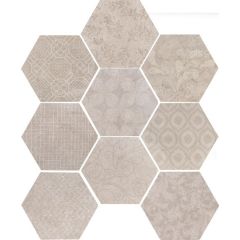Керамогранит Cir Riabita Il - Cotto Esagona Fabric Shabby Chic 24x27,7 см (56 B)