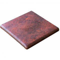 Ступень Gres Aragon Esquina Redonda Jasper Rojo 33x33 см