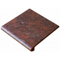 Ступень Gres Aragon Peldano Redondo Jasper Rojo 33x33 см