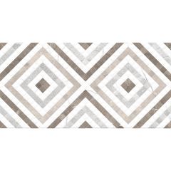 Настенная плитка Global Tile (Глобал Тайл) Siluet GT 50x25 см Белый GT123VG