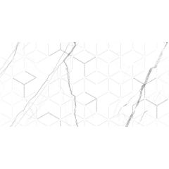 Декор Global Tile (Глобал Тайл) Siluet GT 50x25 см Белый GT124VG