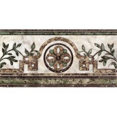 Бордюр Europa Ceramica Cen Losanga Roma Gris 22,5х45 см