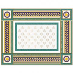 Бордюр Ceramique Imperiale Золотой бирюзовый 20х25 см (05-01-1-93-03-71-908-0)