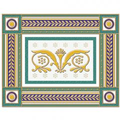 Бордюр Ceramique Imperiale Золотой бирюзовый 20х25 см (05-01-1-93-03-71-909-0)