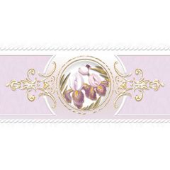 Бордюр Ceramique Imperiale Ирисы сиреневый 10х20 см (05-01-1-92-03-57-313-0)