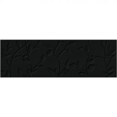 Плитка Meissen Winter Vine рельеф черный 29x89 см (O-WIN-WTA232)