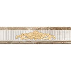 Бордюр Cube Ceramica Napoli Border-1 with gold 7.5x30 см