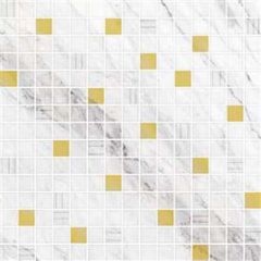 Мозаика Eurotile Calacatta 33x100 золото 32,5х32,5 см (925)