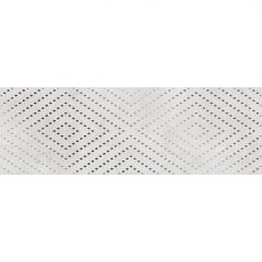 Вставка Cersanit (Церсанит) Apeks светло-серая ромбы 15919 25х75 см