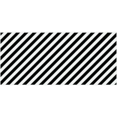 Вставка Cersanit (Церсанит) Evolution диагонали черно-белый (EV2G442) 20х44 см