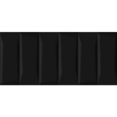 Настенная плитка Cersanit (Церсанит) Evolution рельеф кирпичи черный (EVG233) 20х44 см