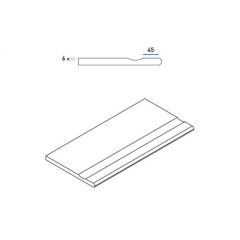 Бортик Italon (Италон) Room x2 (для улиц) Рум Блэк с выемкой закругленный Х2 30х60 см, толщ. 2 см (620090000664)