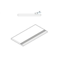 Ступень Italon Everstone x2 (для улиц) Эверстоун Дезерт закругленная левая грип Х2 30х60 см, толщ. 20 мм (620040000097)