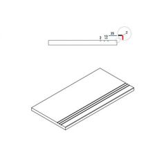 Бортик Italon (Италон) Magnetique x2 (для улиц) Манетик Дарк грип Х2 30х60 см, толщ. 2 см (620090000221)