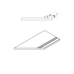 Бортик Italon (Италон) Magnetique x2 (для улиц) Манетик Уайт левый грип. Х2 30х60 см, толщ. 2 см (620090000209)