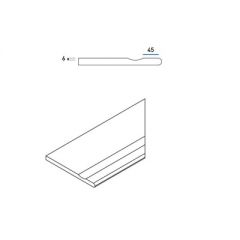 Бортик Italon (Италон) Magnetique x2 (для улиц) Манетик Уайт правый с выемкой закругленный Х2 30х60 см, толщ. 2 см (620090000199)