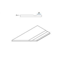 Бортик Italon (Италон) Magnetique x2 (для улиц) Манетик Дарк левый с выемкой закругленный Х2 30х60 см, толщ. 2 см (620090000214)