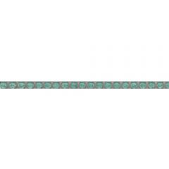 Бордюр Kerama marazzi Бисер бирюзовый 0.6х20 см (POD010)