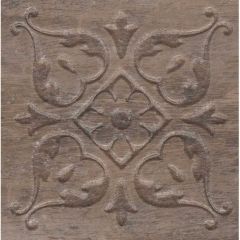 Вставка Kerama marazzi Браш Вуд коричневый темный 9.9х9.9 см (STG/C482/SG1550)